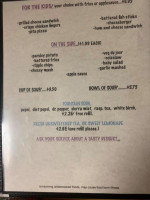 Rocky Creek Cafe menu