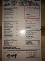 Foragers Canteen menu