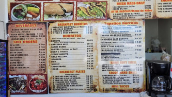 Los Tapatios Mexican Food menu