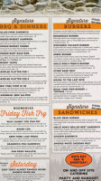 Boondocks Bbq Burgers And Brews menu