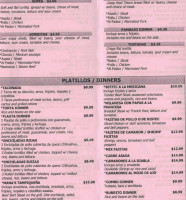 El Mana menu