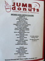 Jumbo Donuts menu