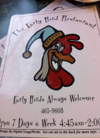 Early Bird menu