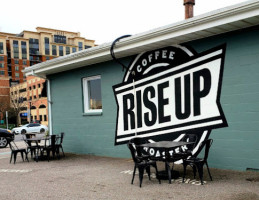 Rise Up Coffee inside
