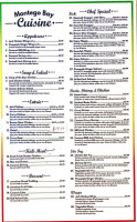 Montego Bay Cuisine menu