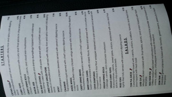 Kob Kun Fine Thai Cuisine menu