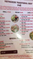 Boulder Pho And Grill menu