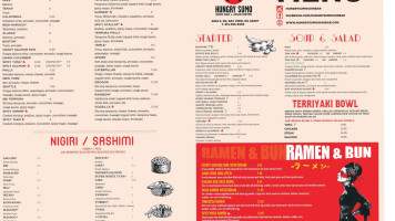 Hungry Sumo menu
