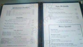 Highlands Lunchonette menu