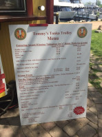 Tommy's Tonka Trolley menu