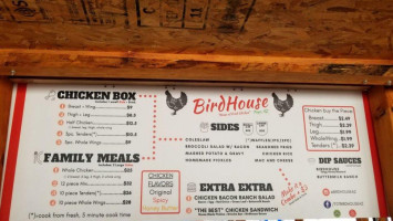 Birdhouse menu