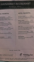 The Hay Market menu
