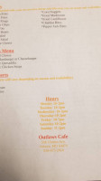 Outlaws Cafe menu