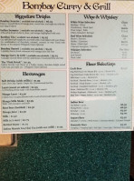 Bombay Curry & Grill menu