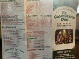 EL Campestre menu