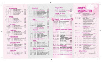 Chinatown Buffet menu