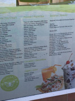 Monarca Ice Cream menu