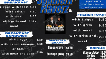 Southern Flavorz Llc menu