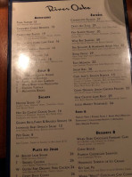 River Oaks menu