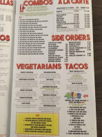 Cabos Mexican menu