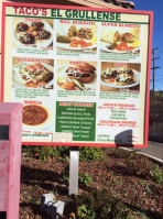 Tacos El Grullense menu