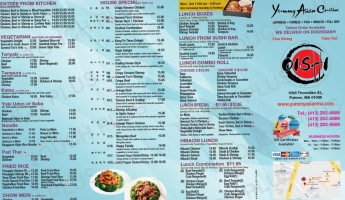 Yummy Asian Cuisine menu