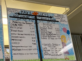 Max And Lucy's menu