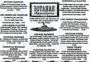 Los Cabos North Bend menu