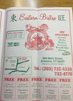Eastern Bistro menu