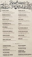 Boatyard Cafe menu