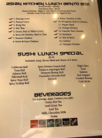 Kobayashi Sushi Asian Kitchen menu