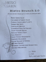 Bistro La Bon menu