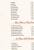 China City Chinese menu