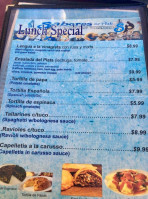 Sabores Del Plata menu