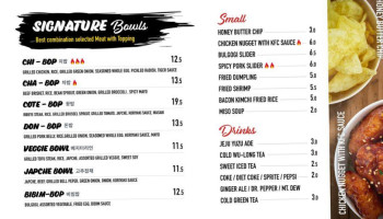 Puzukan Korean Bbq Bowl menu