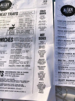 The Alley Bowling Bbq menu