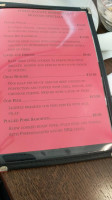 Pomegranate Restaurant menu