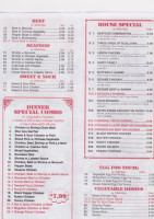 Lee's China Buffet menu