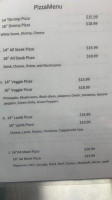 Kimi's Cafe menu