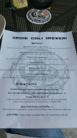 Strange Colt Brewery menu