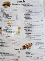 Melvinville Coney Island menu