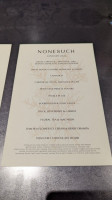 Nonesuch menu