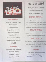 Mean Mo's Bbq And Mobile Catering menu