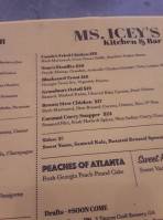 Ms. Icey's Kitchen menu