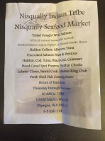 Nisqually Grill menu