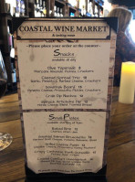 Coastal Wine Market Tasting Room food