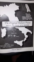 Original Italian Pizza menu