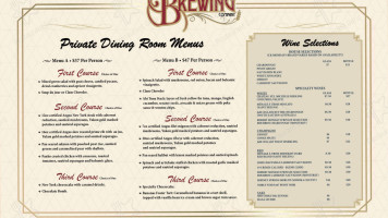 Feather Falls Casino Lodge menu