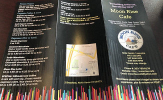 Moon Rise Cafe menu