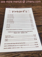 Pinkard's menu